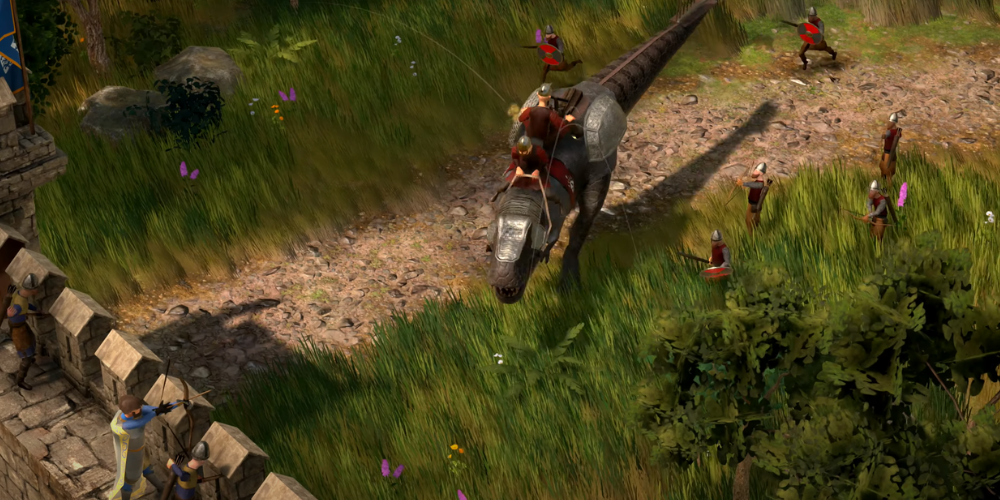 Reviving History with a Twist: Dinosaurs are the New Vikings in RTS-RPG Game image