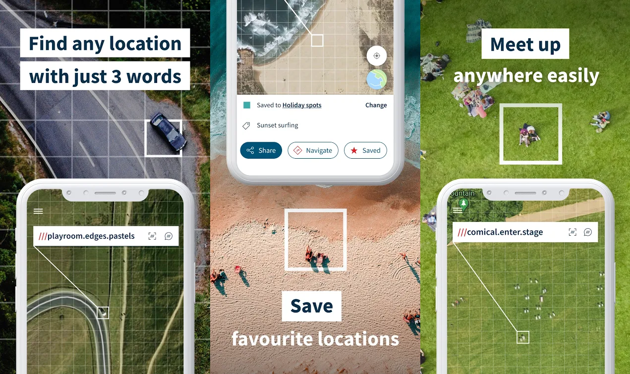 what3words app screenshot